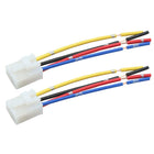 2pcs 4 Terminals Wiring Harness Relay Socket Connector DC 12V Universal for Car Vehicle
