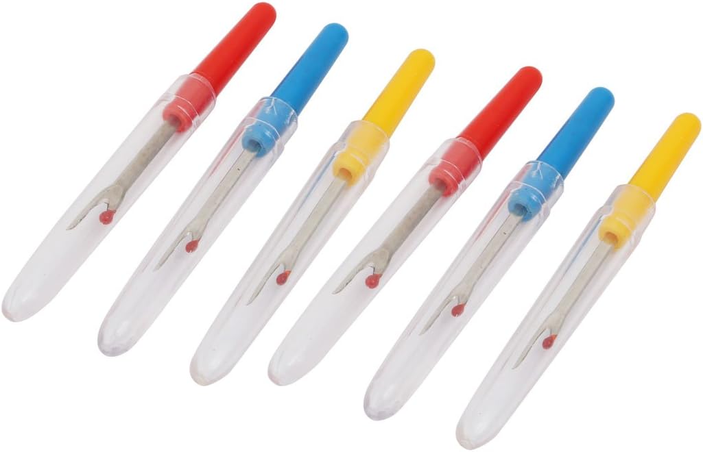 LinkMejor Plastic Handle Household Sewing Quilting Stitch Thread Seam Ripper Cutter 6pcs
