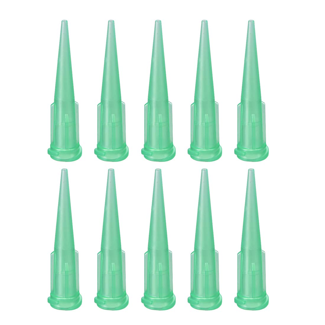 Industrial Blunt Tip Tapered Dispensing Fill Needle 18ga X 1.26" Green 10pcs