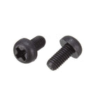 M3x6mm Phillips Round Head Nylon Machine Screw Bolt Fastener Black 100pcs