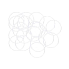 Silicone O-Rings, 30mm OD 27mm ID 1.5mm Width VMQ Seal Gasket for Compressor Valves Pipe Repair, White, Pack of 20