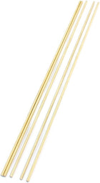 5Pcs Gold Tone Brass 300mm x 3mm Round Rod Stock for CNC Lathe Machine