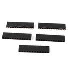 a13092700ux0957 Single Row 2.54mm Pitch 12 Terminals Straight Female Header Socket (Pack of 5)