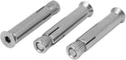 M6 x 50mm 304 Stainless Steel Hex Socket Countersunk Head Sleeve Anchor 3PCS