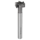 T-Slot Milling Cutters, 10mm Depth 25mm Cutting Dia 12mm Shank Tungsten Carbide Tip 6 Flutes T Slot End Mill for Stainless Steel Copper Aluminum