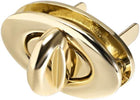 LinkMejor 1 Set Oval Purses Twist Lock 33mm x 19mm Clutches Closures for DIY Bag Making - Light Gold
