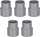 PVC DWV Reducing Coupling Schedule 40 Gray 40mm x 50mm Socket 5Pcs