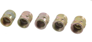 5 Pcs Hydraulic 3/8" x 3/8" NPT Female Thread Flat End Pipe Fittings Couplers