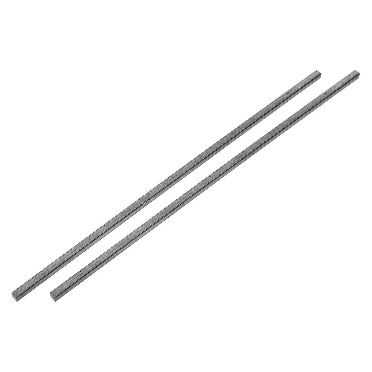 2Pcs Square Steel Bar Stock, 1/4"x1/4"x12"(6mmx6mmx305mm) A36 Square Steel Rod Bars Precision Key Stock for Keyways Structural Support Industrial Machinery DIY Craft
