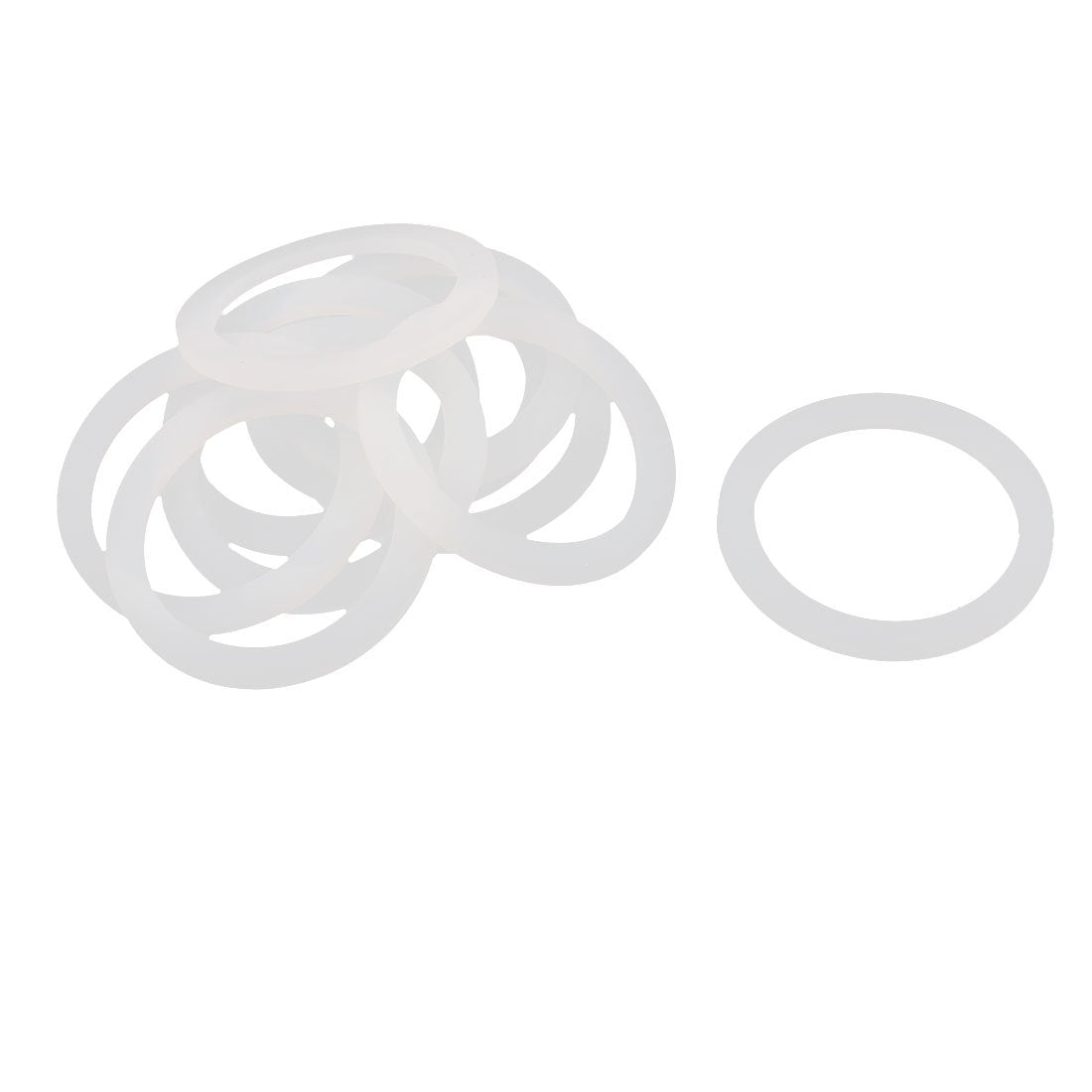 10 Pcs Silicone O-Rings Sealing Rings 58 x 45 x 3mm White Silica Gel