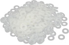 M5 x 10mm x 1mm Nylon Flat Insulating Washers Gaskets Spacers Fastener for Faucet Pipe Water Hose Grey White 300PCS