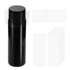 100Pcs Heat Shrink Wrap Bands, 30x82mm(1.2x3.2 Inch) PVC Clear Perforated Shrink Bands, Seal Container for Bottles, Jars, Lip Gloss Tubes, Cans and Tins Fit Cap Diameter 1.9"-2"