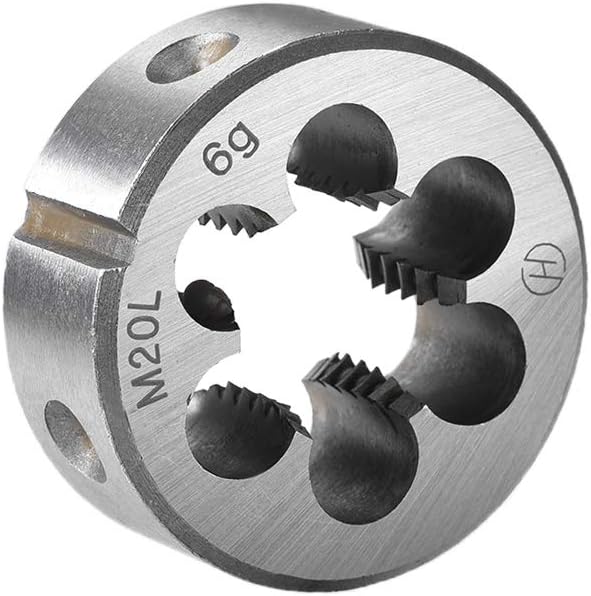 M20 x 2.5 Metric Round Die, Machine Thread Left Hand Threading Die, Alloy Steel Screw Thread Cutting Die