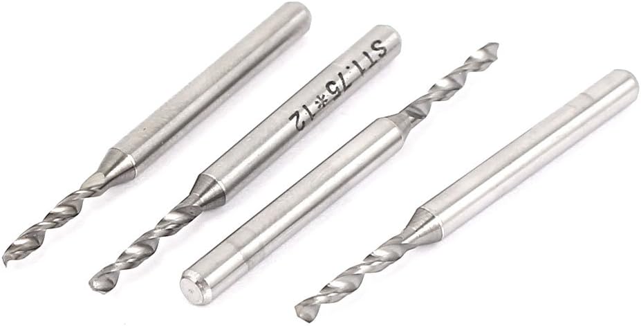 38mm Length 1/8 Inch Shank 1.75mm Micro Carbide PCB CNC Drill Bits 4 Pcs for Cutting