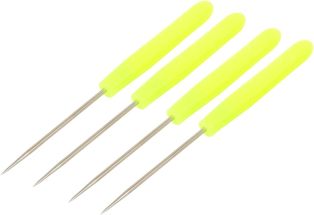 LinkMejor Leather Craft Repair Tool Stitch Sewing Punching Hole Needle Awls 4pcs