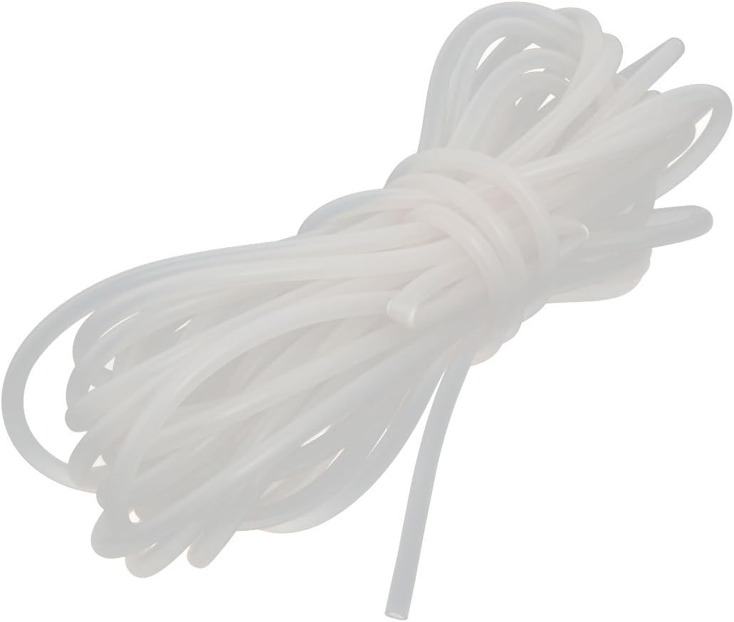 4mm x 6mm Heat Resistant Soft Silicone Tube Hose Pipe 10 Meter Long Milky White