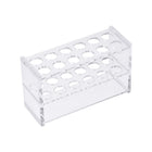 Acrylic Test Tube Holder Lab Stand Rack 2x6 Wells for 10ml Centrifuge Tubes Clear