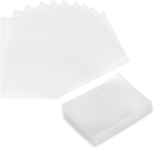 100Pcs Clear Perforated Shrink Band, 55x40mm PET Heat Shrink Wrap Bands for Bottles Fits Cap Diameter 31-34mm, Jars Seal for Dropper Test Tube Bottles