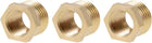 Brass Threaded Pipe Fitting G1/4 Male X G1/8 Female Hex Bushing Adapter 3pcs
