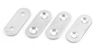 40 x 15mm Flat Mending Repair Plate Bracket Corner Brace 4 PCS