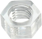 Nylon Hex Nut, M6x1mm Metric Coarse Thread Hexagon Nuts, 100 Pcs (Clear)