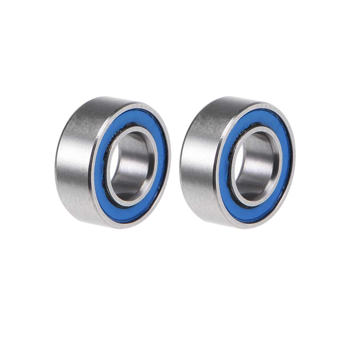 MR84-2RS Deep Groove Ball Bearings 4mm Inner Dia 8mm OD 3mm Bore Double Sealed Chrome Steel Blue Seal Z2 2pcs
