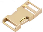 LinkMejor Metal Flat Belt Strap Bag Side Quick Release Buckle 0.85 Inch Inside Width Gold Tone