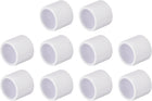 10pack 1/2 Inch PVC Pipe End Cap Fitting, PVC Pipe End Cap Plug Adapter Fit for DIY PVC Shelf Garden Support Structure Storage Frame, White