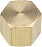 Brass Cap PT1/8 Female Pipe Fitting Hex Compression Stop Valve Connector 11x11mm