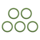 Fluorine Rubber O-Rings, 20mm OD 15mm ID 2.5mm Width FKM Seal Gasket for Machinery Plumbing, Green, Pack of 5