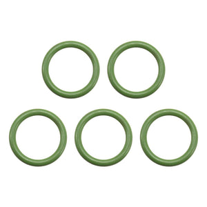 Fluorine Rubber O-Rings, 20mm OD 15mm ID 2.5mm Width FKM Seal Gasket for Machinery Plumbing, Green, Pack of 5