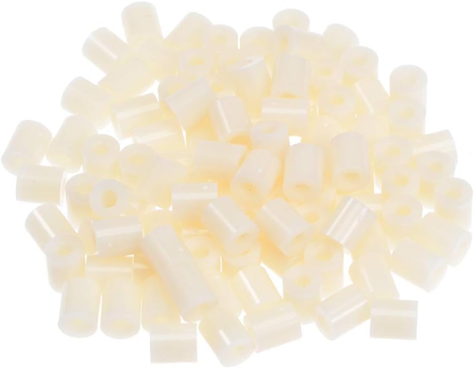 Nylon Round Spacer Washer 3mm ID 7mm OD 8mm Length Unthreaded for M3 Screws Block White 100Pcs, for 3D Printer TV Wall Mount Outlet Pegboard Motorbike