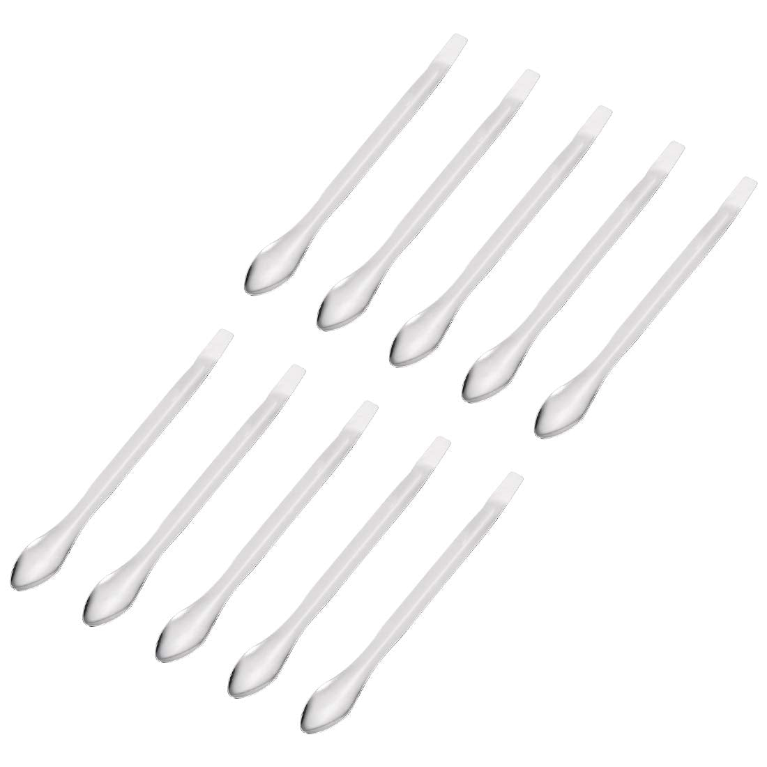 Mikro Schaufel 140mm Edelstahl Reagensprobenentnahme Labor Löffel Spatula für Labor 10Stück