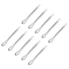 Micro Scoop 140mm Stainless Steel Reagent Sampling Lab Spoon Spatulas for Laboratory 10Pcs