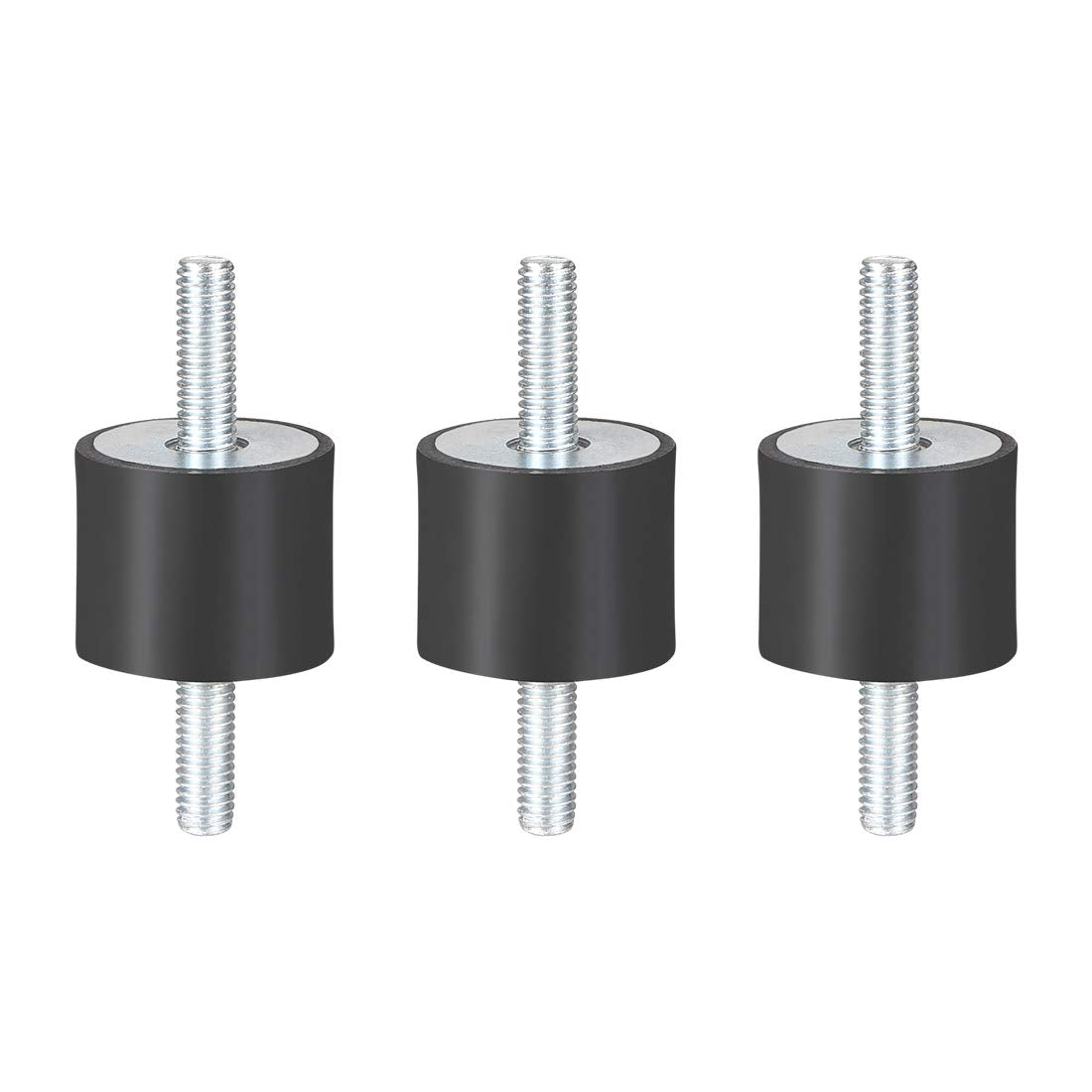 25 x 20mm Rubber Mounts,Vibration Isolators,Shock Absorber with M6 x 18mm Studs 3pcs