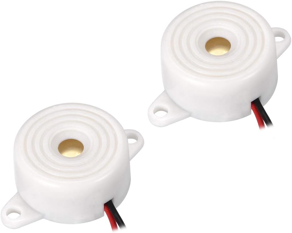 2 Pcs DC 12V Active Electronic Buzzer Alarm Sounder Intermittent Sound Beep Speaker