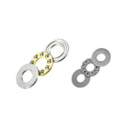 Thrust Ball Bearings 8x16x5mm 4pcs, Thrust Needle Roller Bearings 8x19x2mm 5pcs