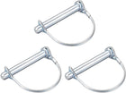 Shaft Locking Pin - 10mm x 70mm Coupler Pin for Farm Trailers Wagons Lawn Garden in Arch Round 3Pcs