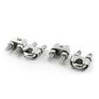 4 x Stainless Steel Cable Clip Saddle Clamp for 3/8-inch Wire Ropes