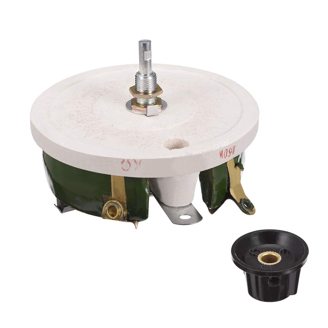 Wirewound Ceramic Potentiometer Variable Rheostat Resistor 150W 1K Ohm with Knobs