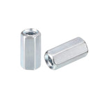 40pcs M4x8x15mm Coupling Nuts - Galvanized Carbon Steel Hex Threaded Rod Coupler for Furniture, Electronic, Industrial