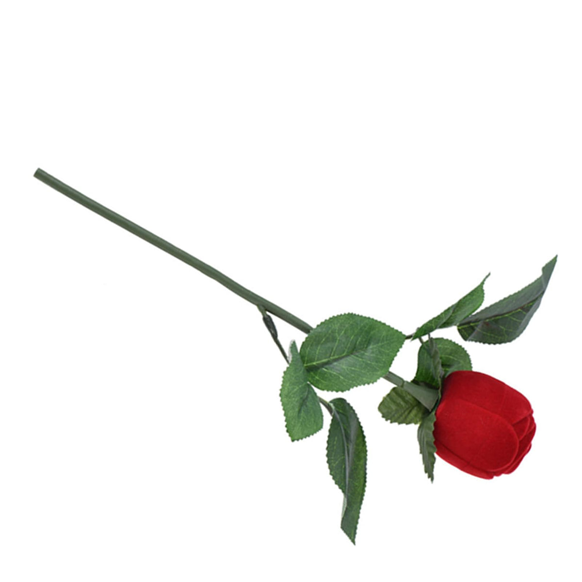 LinkMejor Bok Kacamata Bunga Rose Jewelry Earring Pernyataan Cinta Ring Holder Tempat Penyimpanan