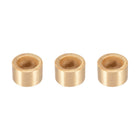 Bearing Sleeve 12mm Bore x 18mm OD x 12mm Length Self-Lubricating Sintered Bronze Bushings 3pcs