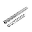 8mm x 8mm Straight Shank 4 Flutes HSS End Mill Cutter Milling Tool 3 Pcs