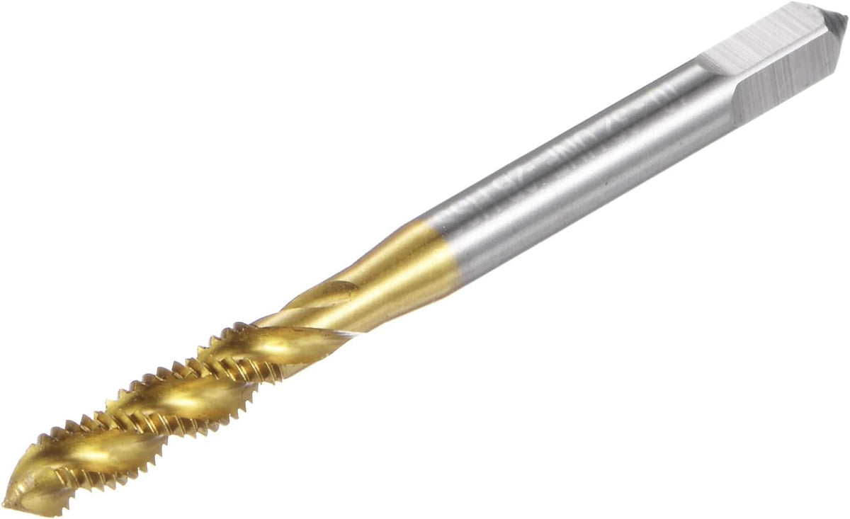 Spiral Flute Thread Taps, 10-32 UNF 2B Screw Threading Tap, Titanium Coated 6542 High Speed Steel Machine Tapping Tools for Machinist Repair