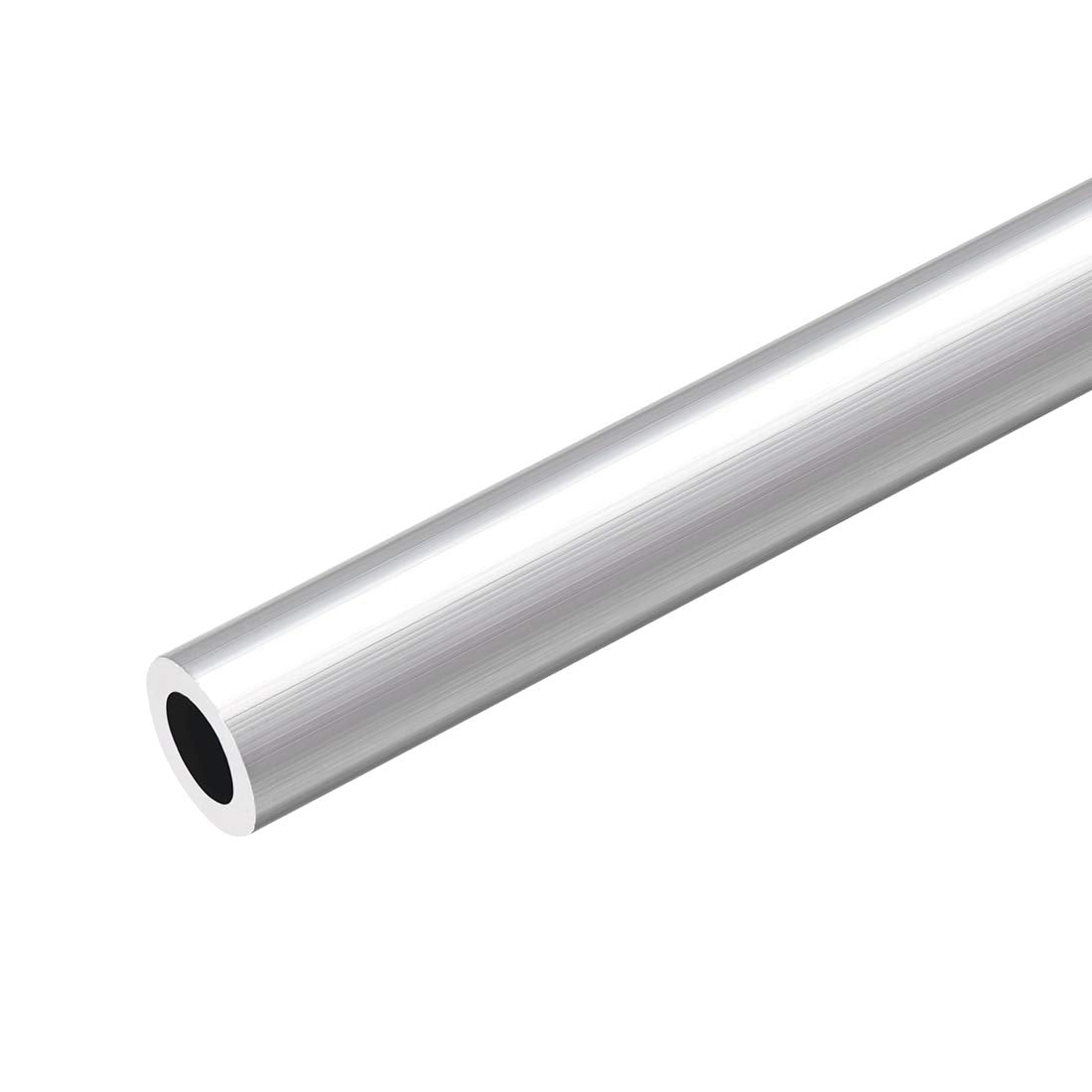 6063 Aluminum Round Tube, 300mm Length 16mm OD 10mm Inner Dia Seamless Aluminum Straight Tubing