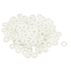 Nylon Flat Washers M6 12mm OD 6mm ID 1.5mm Thickness Sealing Gasket for Faucet Pipe Water Hose, White, Pack of 200