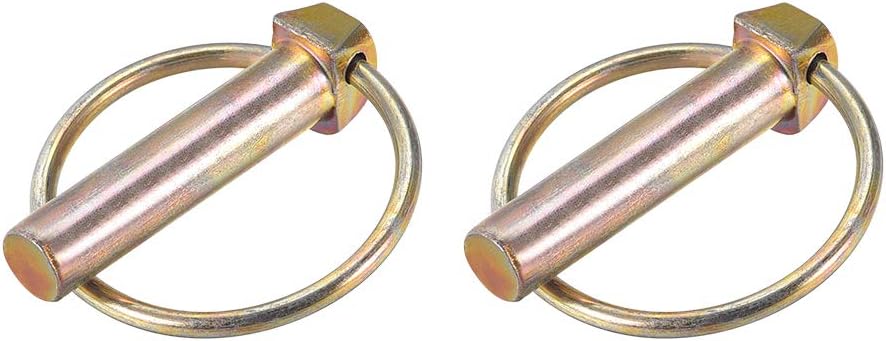 Linch Pin with Ring - 11mm x 47mm Trailer Pins Assortment Kit for Boat Kayak Canoe Trailer Tractor Trolley Horsebox 2Pcs