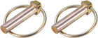 Linch Pin with Ring - 11mm x 47mm Trailer Pins Assortment Kit for Boat Kayak Canoe Trailer Tractor Trolley Horsebox 2Pcs