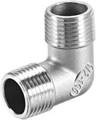 Stainless Steel 304 Cast Pipe Fitting 90 Degree Elbow 1/2 BSPT Male x 1/2 BSPT Male Thread